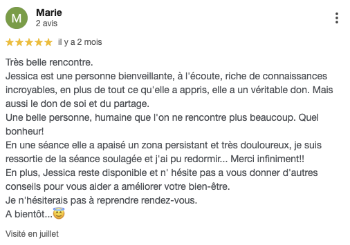 Avis Google de Marie